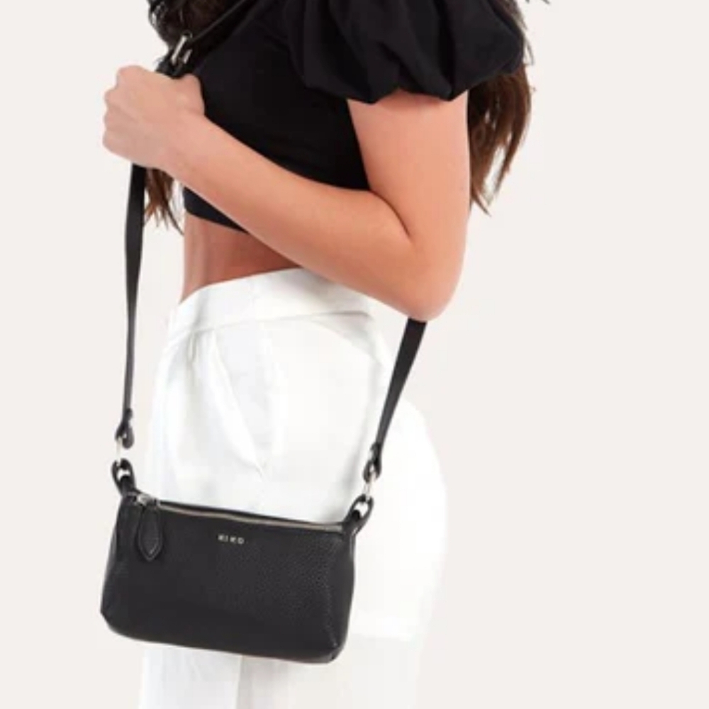 KIKO Simple Crossbody‎ Bag. BLACK. NWT.
